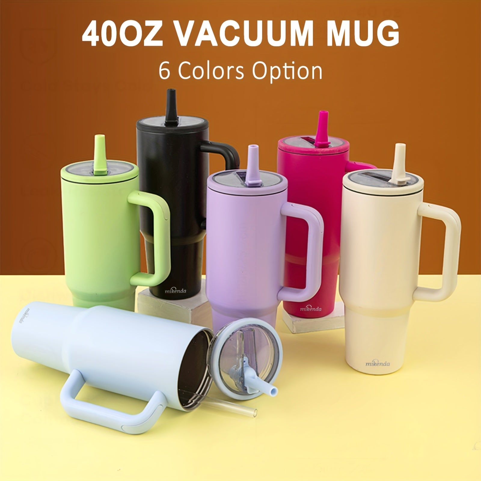 Stainless Steel Insulated Tumbler, Foldable Straw with Lid, Double Wall, Keeps Hot 12H/Cold 24H, 1pc, 6 Colors Available, Suitable for Home, Office, Car, and Travel, Great for Christmas, Thanksgiving, and Birthday Gifts