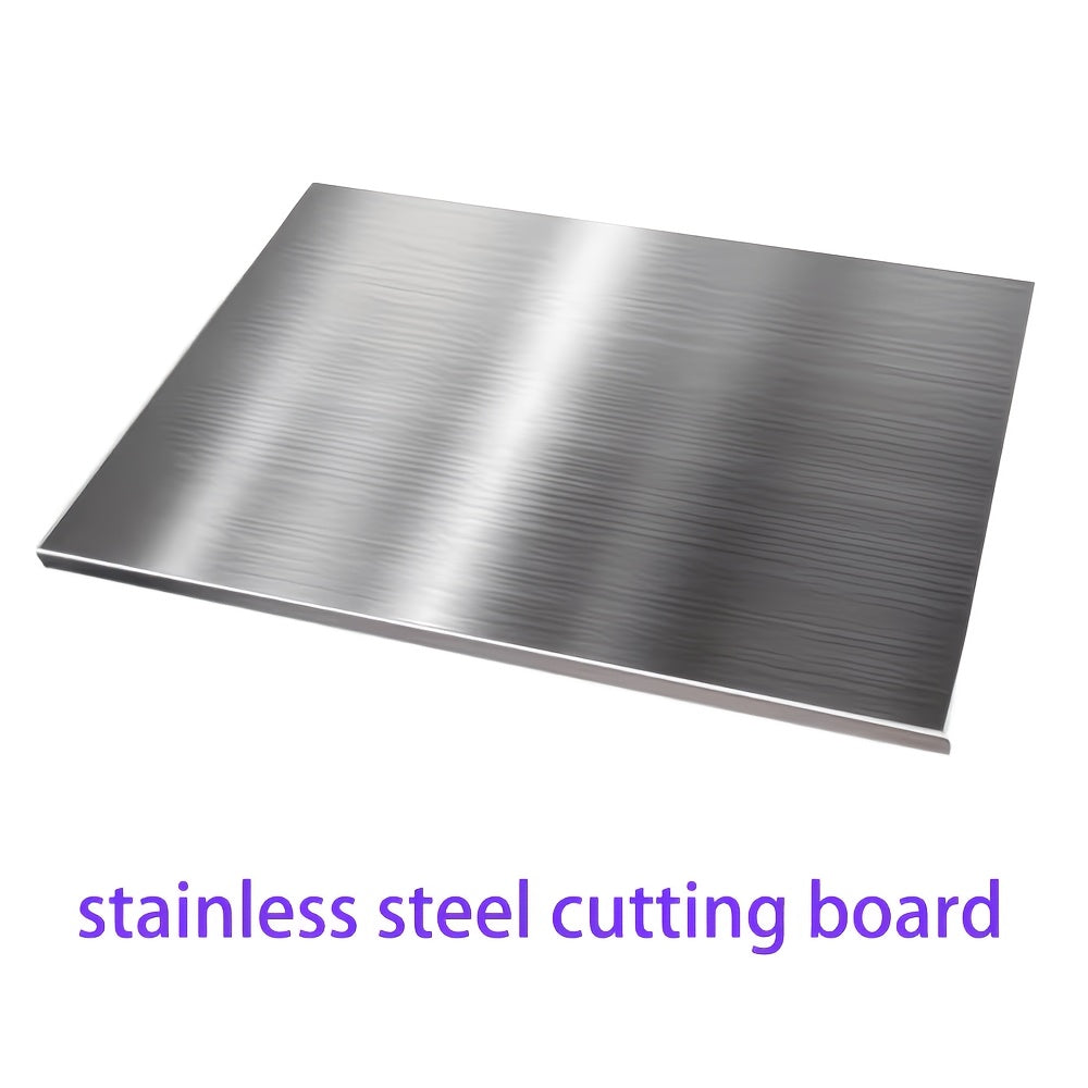 304 Stainless Steel Cutting Board Butcher Block Household Rolling Board Kitchen Supplies, Preparation, Meal Prep Tools, Modern Cutting Surface, Sleek Kitchen Tool, Rustresistant Material, for easy To Clean, Versatile Cutting Mat, Kitchen Work Surfac