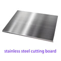 304 Stainless Steel Cutting Board Butcher Block Household Rolling Board Kitchen Supplies, Preparation, Meal Prep Tools, Modern Cutting Surface, Sleek Kitchen Tool, Rustresistant Material, for easy To Clean, Versatile Cutting Mat, Kitchen Work Surfac
