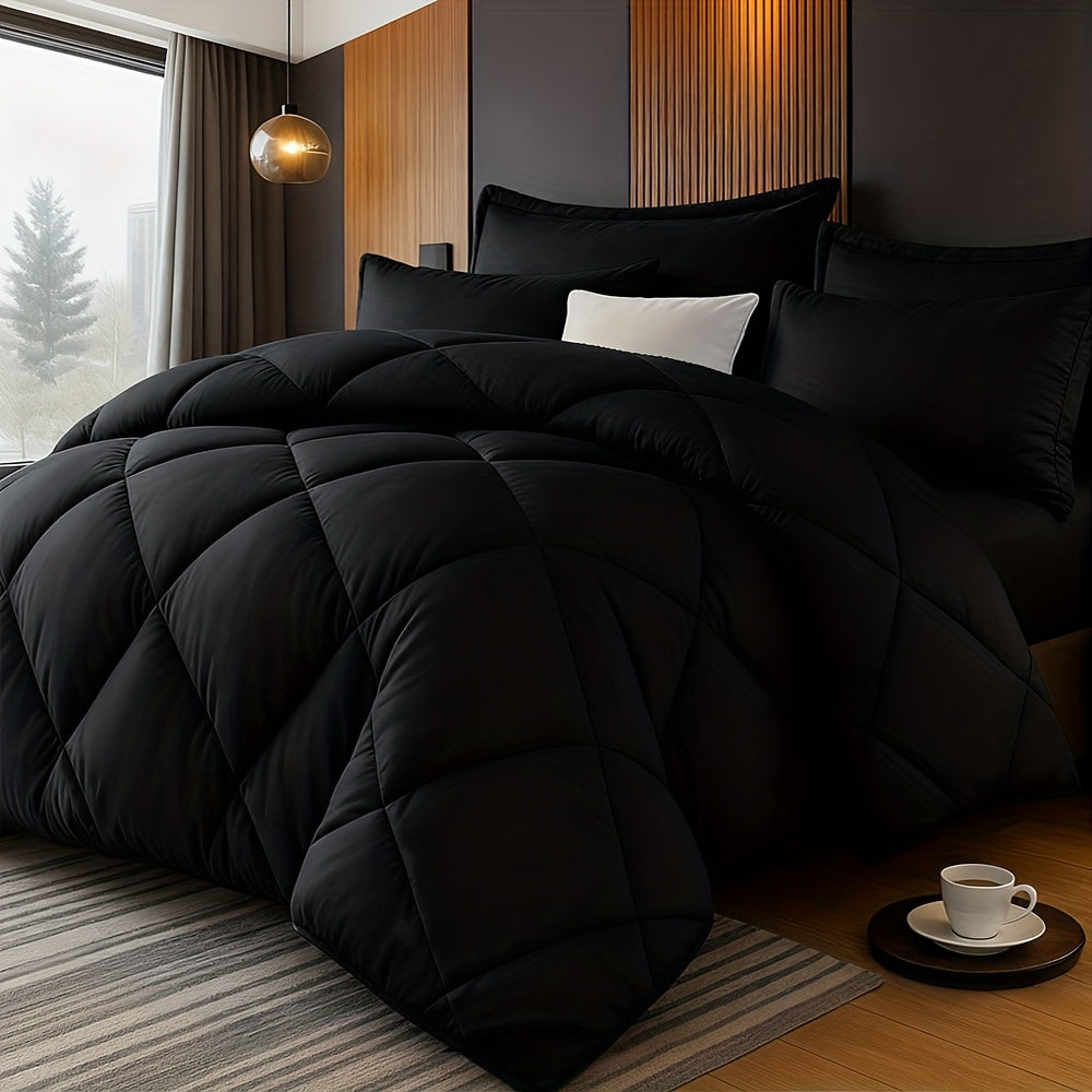 2/3pcs Solid Color Diamond Pattern Large & Extra-Large Bed Sheet Sets Soft Comfortable And Ultra-fine Fiber Filled Lightweight Fabric Breathable Quilt Easy to Take Care Of Equipped with Quilts And Pillowcases Luxurious Quality & Ideal Gift