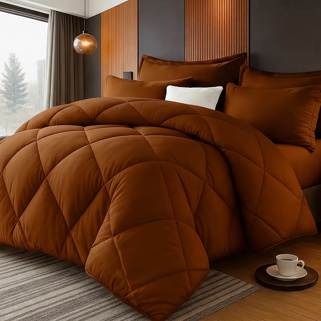 Two/Three Pcs Solid Color Large And Extra-Large Bed Sheet Sets Soft Comfortable And Fiber Filled Lightweight Fabric Breathable Quilt Easy to Take Care of Equipped with Quilt And Pillowcases 1 Quilt, 1/2 Pillowcases, for Bedroom, Random Color