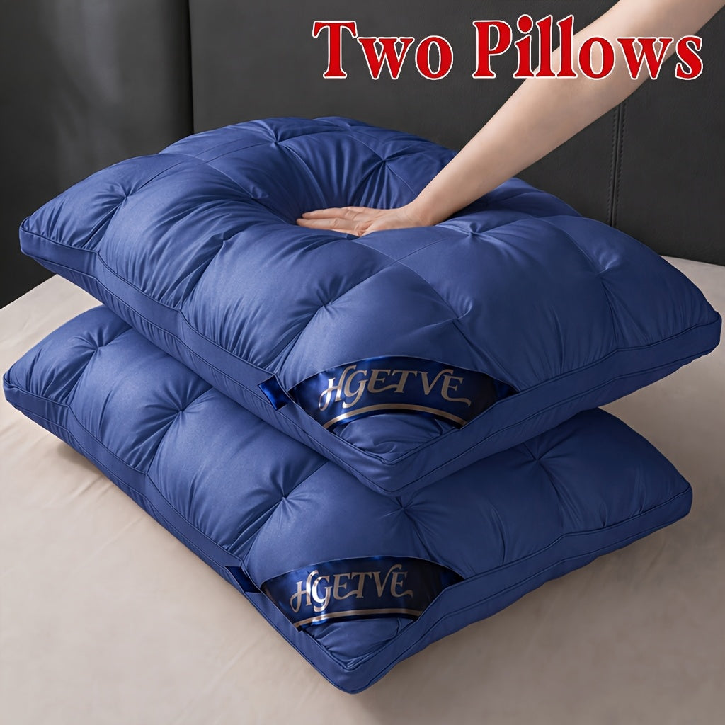 Buy One, Get One Free!2pcs Hotel-quality Pillows, Deep Sleep Neck Support Pillow, Low-allergen Polyester Coverings, Highly Fluffy, Cool And Breathable In Summer, Cooling Pillow, Queen/ King Size, Optional Random Colour, Gifts Of High Quality