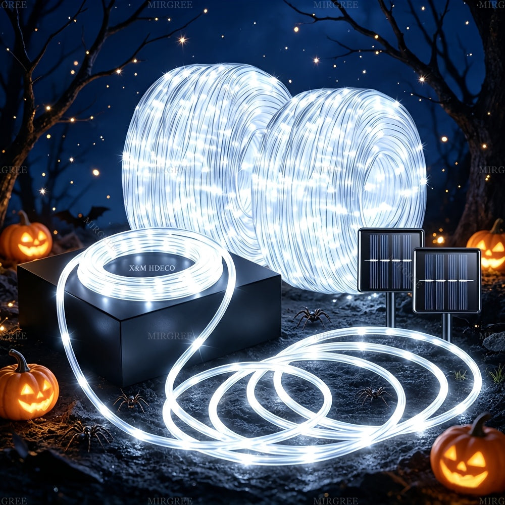 MIRGREE Halloween LED Rope Lights Outdoor Decorations, Flexible Tube String Lights for Yard, Porch, Garden, Party & Spooky Night Atmosphere 105/72/23FT, 300/200/50 Leds