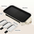 Smokeless Electric Grill | Indoor Grill with Removable Non-Stick Plate, 1700W, Portable BBQ Grill, Electric Griddle, Stainless Steel, Dishwasher Safe, Perfect Gift for Christmas