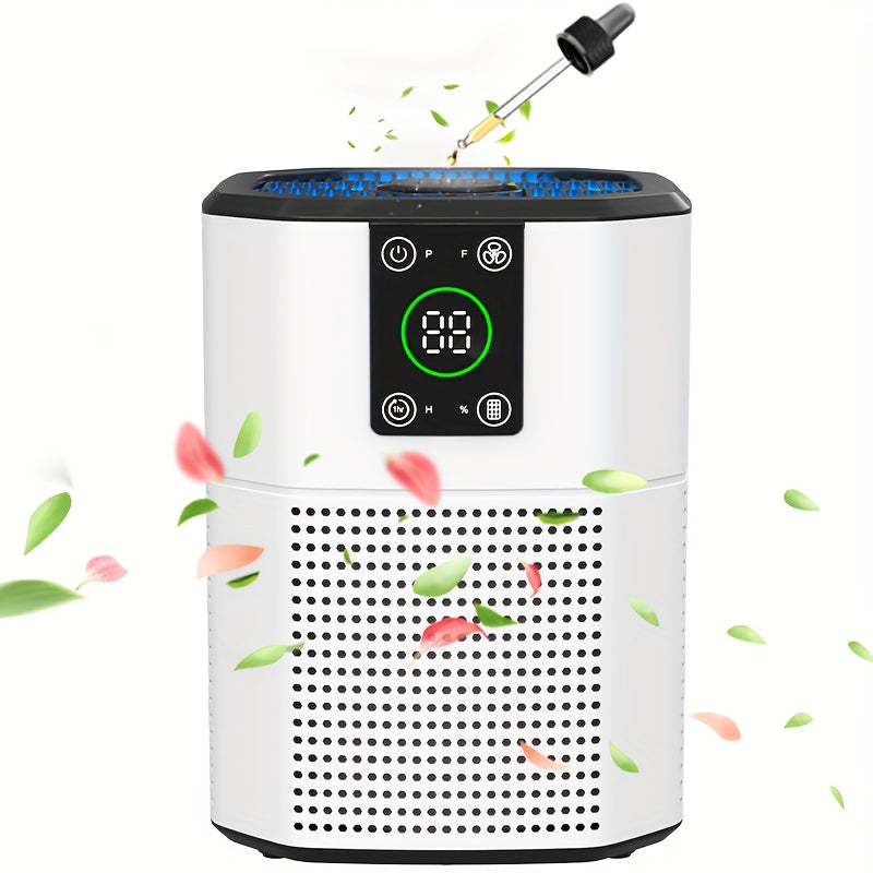 Air Purifiers For Home, Air Purifier For Pets Dust Odor Smoke, Air Cleaner With Lower DB Quiet Sleep Mode For Bedroom Office Living Room, Small Air Purifier Pet Air Purifier Room Air Purifier, 1Pack