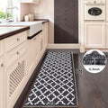 Non-Slip Moroccan Trellis Runner Rug - Long Hallway Carpet Suitable for Entryway, Kitchen, Bathroom - Machine Washable Floor Rug with Moroccan
