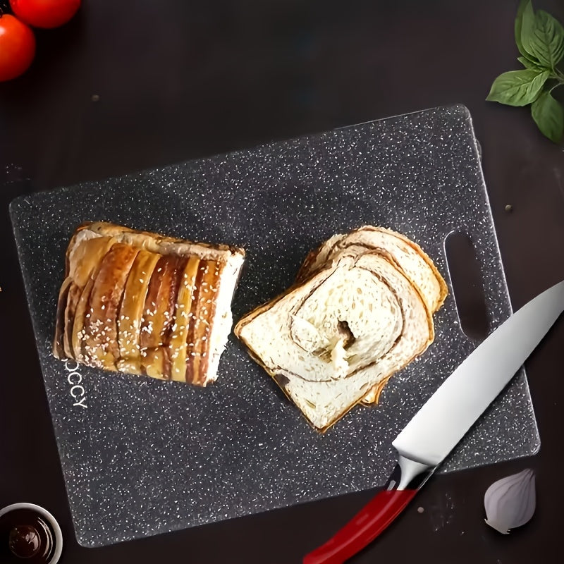 [3pcs Chopping Board Set] 3pcs/SET Kitchen Chopping Board, Two -color Large, Medium, Small -sized 3 -piece Set Of Cutting Board, Excluding BPA Cutting Board, Plastic Cutting Board With Easy Shaking Handle, Non -porous Meat Cutting Board