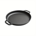 1/2/3pcs Cast Iron Pan, Pre Seasoned, Outdoor Camping Cookware Multifunctional, Non-stick, for Pizza Lovers, Home Kitchens, Outdoor Cooking, Durable, Even-Heating, Versatile, Compatible with All Stoves, Perfect for Home Kitchens And Outdoor Cooking