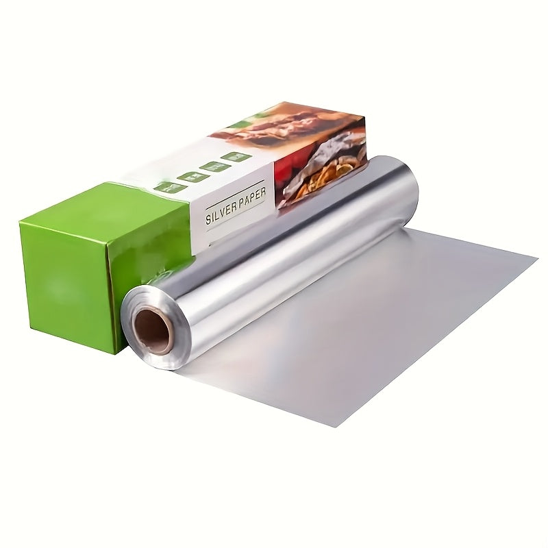 Extra Long 787.4 Inch Disposable Aluminum Foil Roll - Heat Resistant Tin Foil, Suitable for Cooking, Baking, Grilling, Waterproof and Oilproof, Disposable Aluminum Foil Roll, Applicable in Kitchen, BBQ, Picnic | Must-have Item in Kitchen (Package