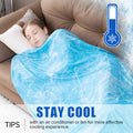 Premium Double Layer Cooling Blanket for Hot Sleepers, Soft Cool Touch Summer Blanket, Lightweight Breathable Cooling Throw for Bed, Couch, Sofa, RV Travel & Warm Nights