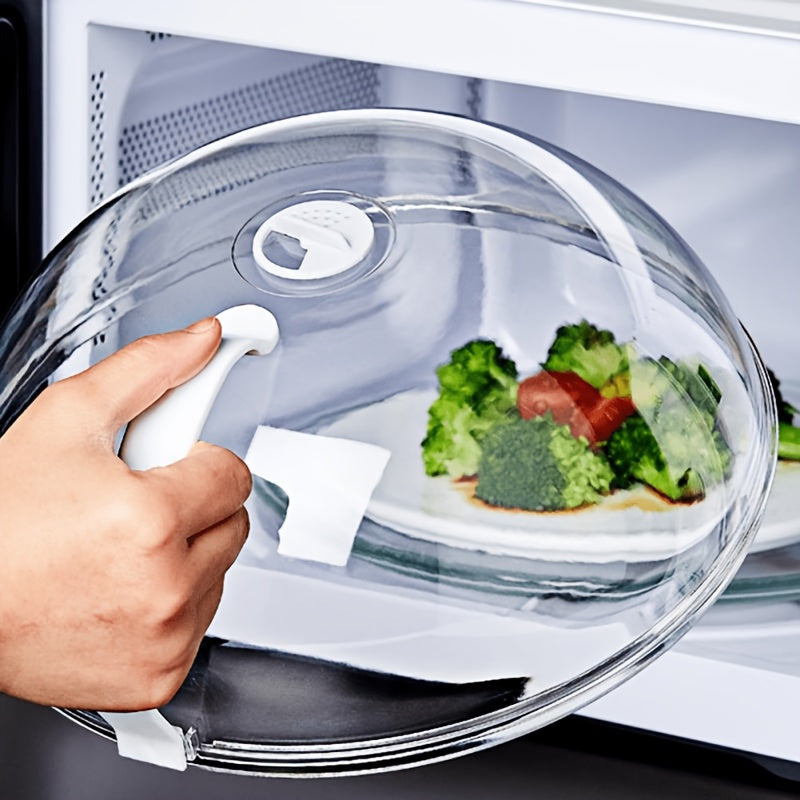 2pcs Microwave Food Cover, Splash-Proof Food Cover with Steam Hole and Handle, Suitable for Microwave Heating, Easy to Hold, Suitable for Microwave and Kitchen Supplies