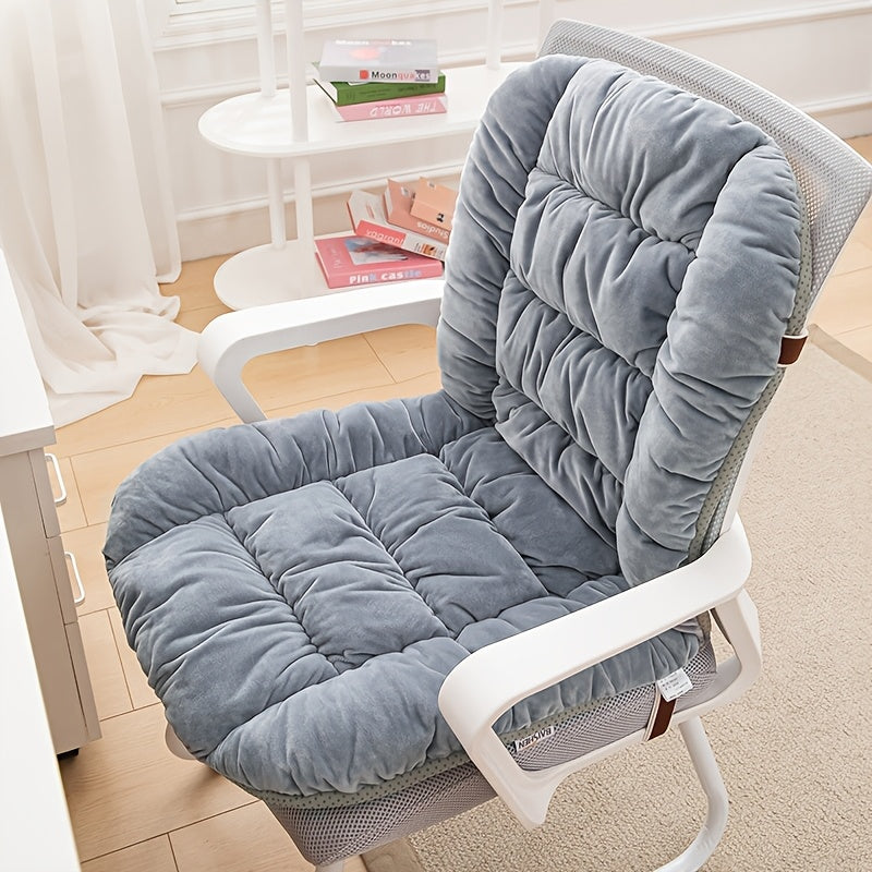 1pc, Thick And Comfortable Seat Cushion, Office Chair Cushion, Lumbar Support And Backrest Cushion for Long Sitting, Living Room Home Decoration