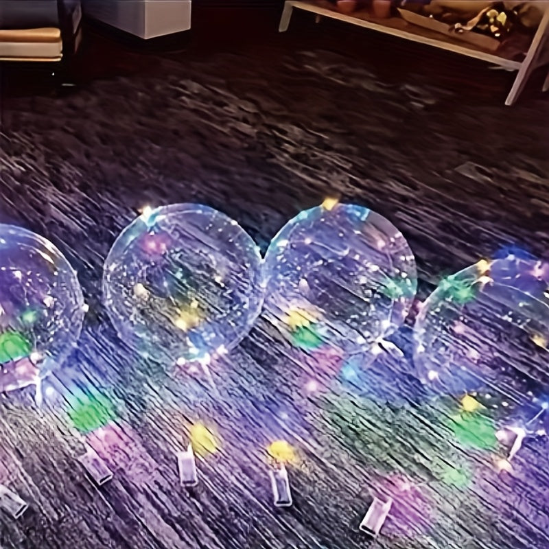 20-Pack Set: 10 X 3-meter String Lights and 10 X 20-inch Balloons for Weddings, Graduations, Christmas, Birthdays, Indoor/Outdoor Party Decorations, Light-Up Supplies,Suitable for Halloween and Christmas