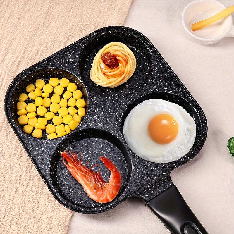 1pc Premium Omelet Pans Non-stick Breakfast Skillet for Eggs, Burgers And Omelettes - Heat-resistant Wooden Handle, Easy Food Release, Easy to Clean - Perfect for Home Kitchen Cooking