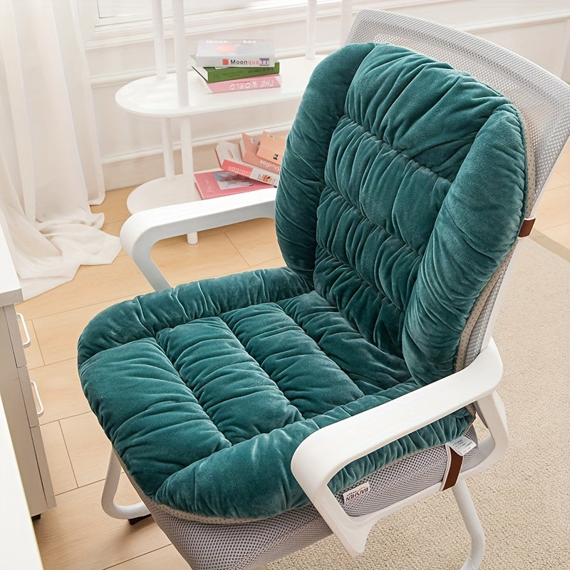 1pc, Thick And Comfortable Seat Cushion, Office Chair Cushion, Lumbar Support And Backrest Cushion for Long Sitting, Living Room Home Decoration