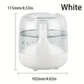 USB Powered Silent Home Humidifier with Seven Color Night Lights - Double Haze, Visible Water Level, 26dB Noise, Long-lasting 24-hour Run - Ideal for Living Room, Bedroom, Office - Perfect Birthday or Christmas Gift, Humidification, More