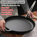 Pre-Seasoned Cast Iron Skillet | 11.02 Inch Round Grill Pan with Dual Large Loop Handles, Durable And Even-Heating, Suitable for Oven, Stovetop, Grill Or Campfires, Ideal for Pizza Lovers, Kitchen Gadget