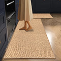 1300Gsmswordfish And Pineapple Design Kitchen Runner Mat Washable for Hallway Laundry Room Bathroom Entrance Beige